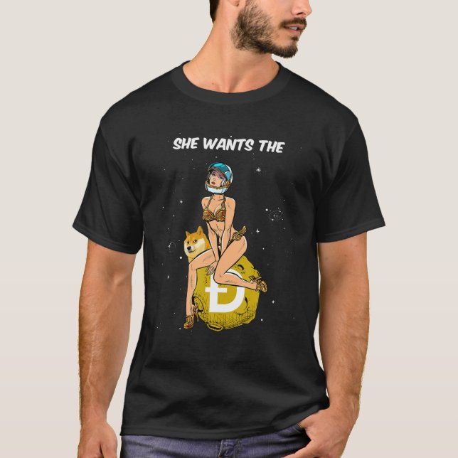 Camiseta Criptomoneda Que Quiere La Cripta Del Perro Dogeco (Anverso)