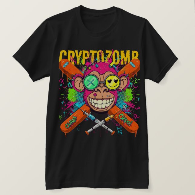 CAMISETA CRIPTOZOMBIE (Anverso del diseño)