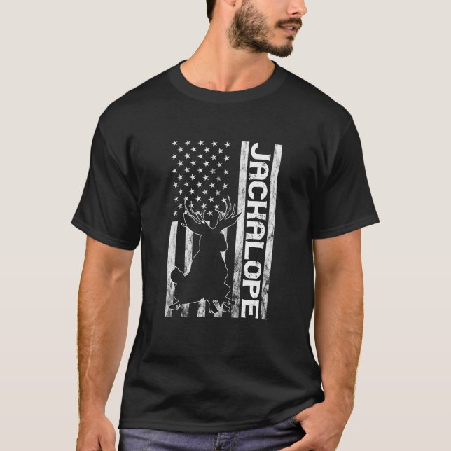 Camiseta Criptozoología América Jackrabbit Cryptid Rabbit J (Anverso)