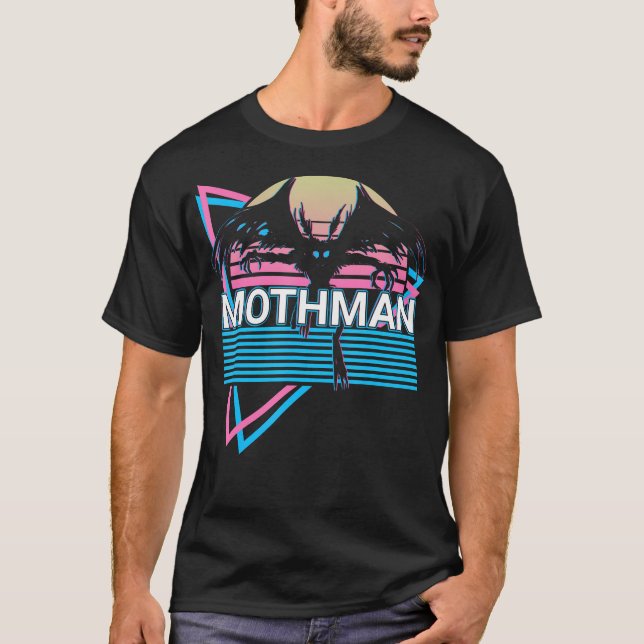 Camiseta Criptozoología retro de Mothman (Anverso)