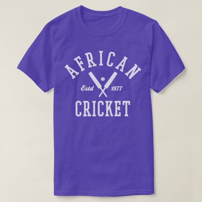 CAMISETA CRÍQUET AFRICANO (Diseño del anverso)