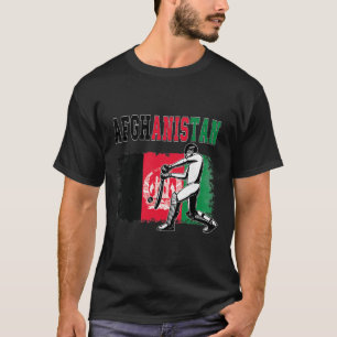 Camiseta Críquet Con Equipo De La Bandera De Afganistán Fan