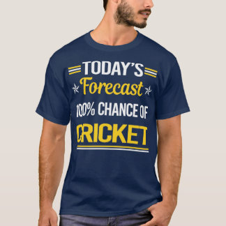 Camiseta Críquet de Previsión de Hoy