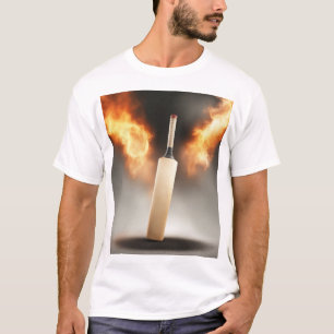 Camiseta Críquet incendiado con diseño de Guay de fondo