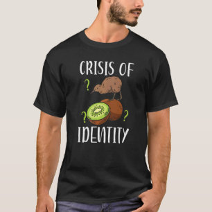 Camiseta Crisis de identidad Nueva Zelanda Kiwi Bird