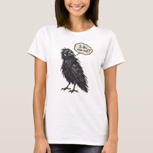 CAMISETA CRISIS EXISTENCIAL CUERVO DIVERTIDO