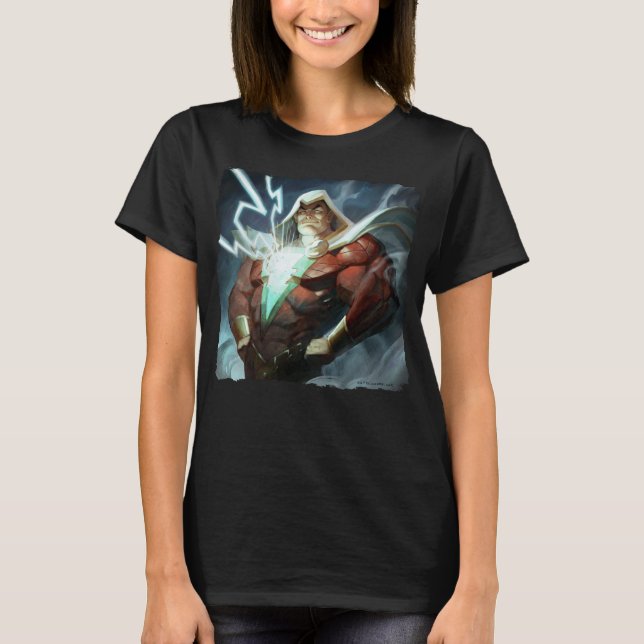 Camiseta Crisis infinita Ilustracion Shazam (Anverso)