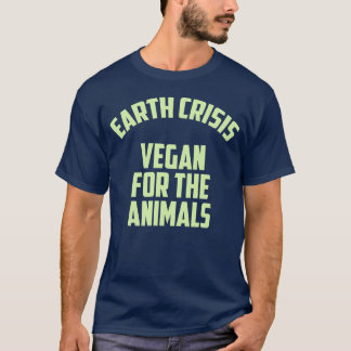 Camiseta CRISIS TERRESTRE VEGANO POR LOS ANIMALES divertido