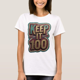 Camiseta Crisp Gold MANTÉNLO 100 Diseño Personalizado v2