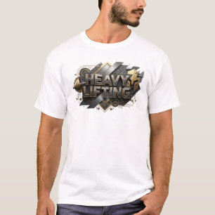 Camiseta Crisp Orange HEAVY LIFTING Statement