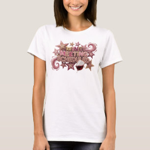 Camiseta Crisp Pink CALENDARIO DE REUNIÓN DE VINO Imprimir