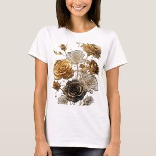 Camiseta Crisp Silver GOLDEN ROSES