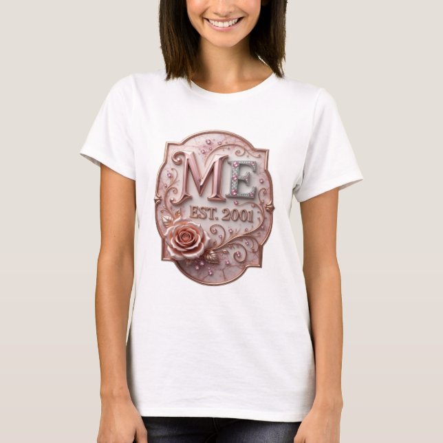 Camiseta Crisp Silver ME EST 2001 Impresión (Anverso)