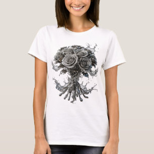 Camiseta Crisp Silver ROSAS PLATA
