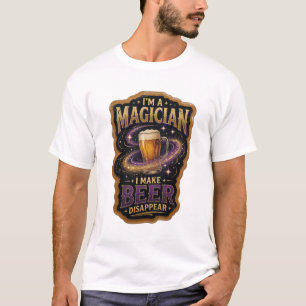 Camiseta Crisp SOY UN MAGO HAGO QUE LA CERVEZA DESAPAREZCA