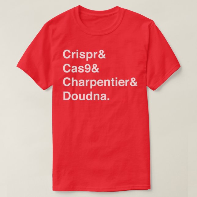 Camiseta Crispr Cas9 Premio Nobel Doudna (Diseño del anverso)