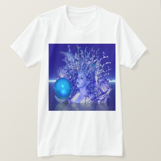 Camiseta Cristal azul (Anverso del diseño)