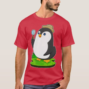 Camiseta Cristal de aumento del detective pingüino