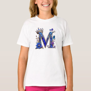 Camiseta Cristal de Zafiro Real M Corona Monograma