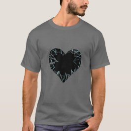 Camiseta Cristal del corazón roto destrozado