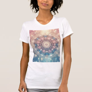 Camiseta Cristal Mandala Lumínico — Diosa Opalescente