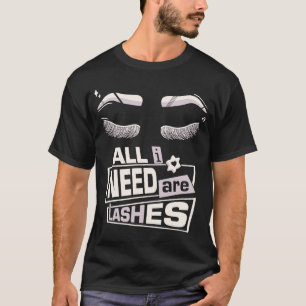 Camiseta Cristales de maquillaje y cosmetólogos de belleza