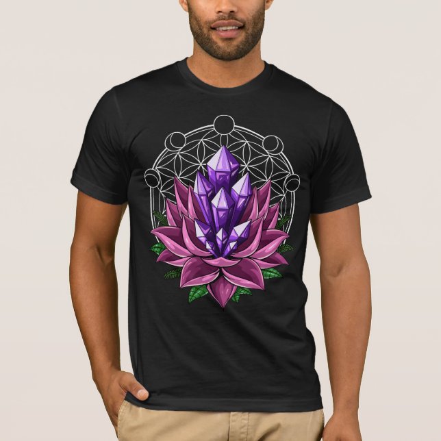 Camiseta Cristales espirituales Lotus (Anverso)
