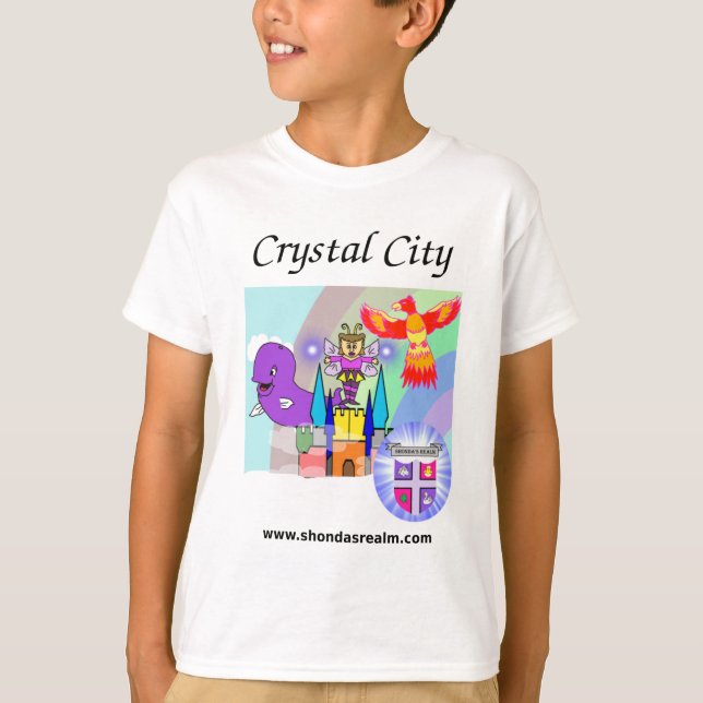 Camiseta cristalina de la ciudad del reino de (Anverso)