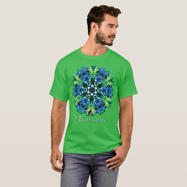 Camiseta cristalmarina Namaste Kaleidoscope (Anverso completo)