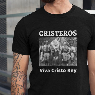 Camiseta Cristeros Viva Cristo Rey Tee católico