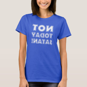 Camiseta Cristian No Hoy Satanás Espejo Invertido