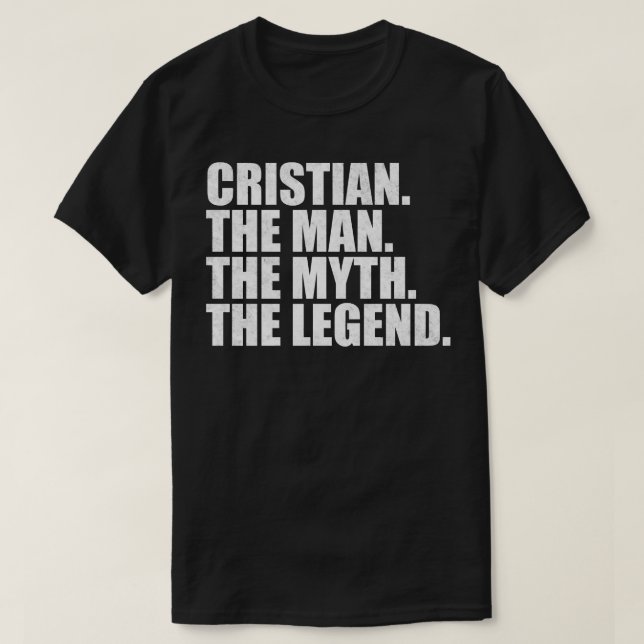 Camiseta Cristian Nombre Cristian Nombre Cristian (Diseño del anverso)