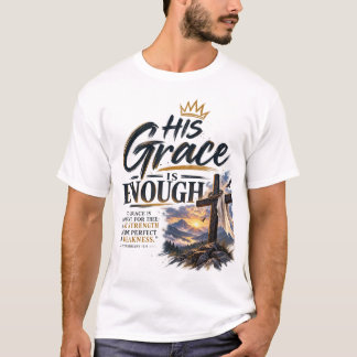Camiseta cristiana 2 Corintios 12:9