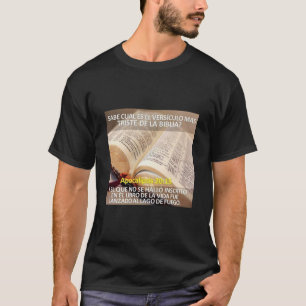 Camiseta cristiana camiseta con versiculos