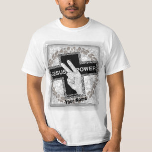 Camiseta cristiana cruz de Jesús Poder
