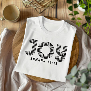 Camiseta cristiana de alegría para hombres y mujer