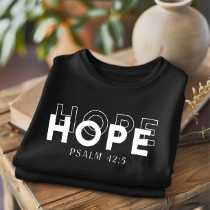 Camiseta cristiana de esperanza para hombres y muj