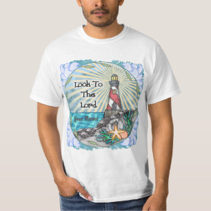 Camiseta cristiana de faro