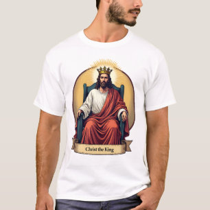 Camiseta Cristiana de Grabado Vintage Cristo el Re