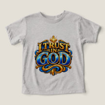 Camiseta cristiana de lujo 3D Gold I Trust In God