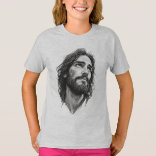 Camiseta cristiana de niña Jesús Cristo