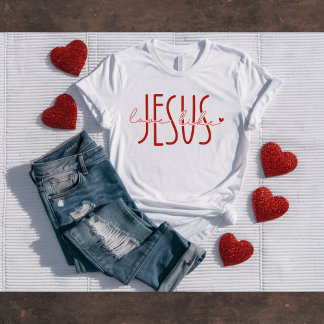 Camiseta cristiana de San Valentín 'Ama como Jesús