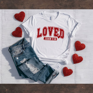 Camiseta cristiana de San Valentín John 3:16