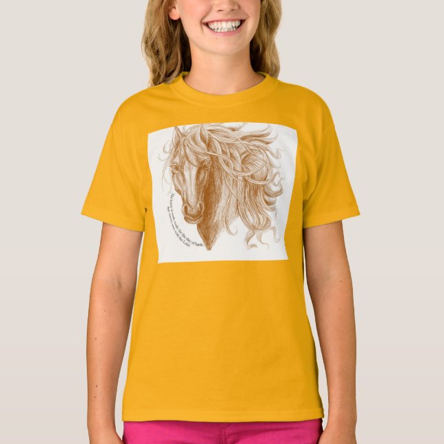 Camiseta cristiana del caballo (Anverso)