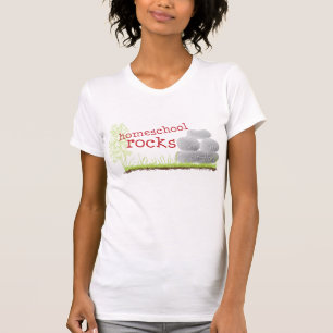 Camiseta cristiana del homeschool - rocas de