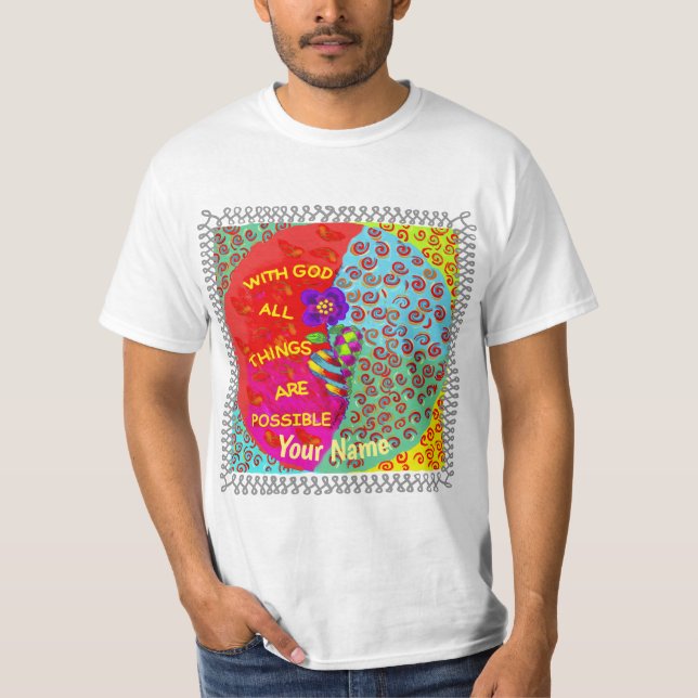 Camiseta cristiana del poder de Dios (Anverso)