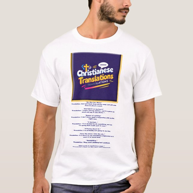 Camiseta cristiana divertida (Anverso)