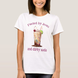 Camiseta cristiana divertida de Jesús y refresco s