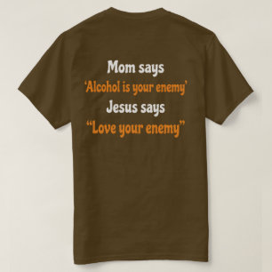 Camiseta cristiana divertida Mamá dice que el al
