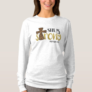 Camiseta Cristiana Es Una Fuerte Biblia Contra Proverbios 3